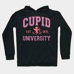 Cupid University Funny Valentines Day Gift Hoodie